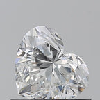 Diamante Naturale Taglio Cuore 0.61ct EX/EX F VVS1 - GIA - 5.17x5.9x3.49mm