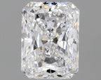 Diamante Naturale Taglio Radiant 0.5ct EX/VG D VVS2 - GIA - 5.33x3.98x2.77mm