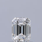 Diamante Naturale Taglio Smeraldo 0.37ct VG/EX E VVS1 - GIA - 4.76x3.5x2.41mm