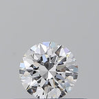Diamante Naturale Taglio Brillante 0.3ct EX/VG/EX D VVS2 - GIA - 4.32x4.3x2.65mm