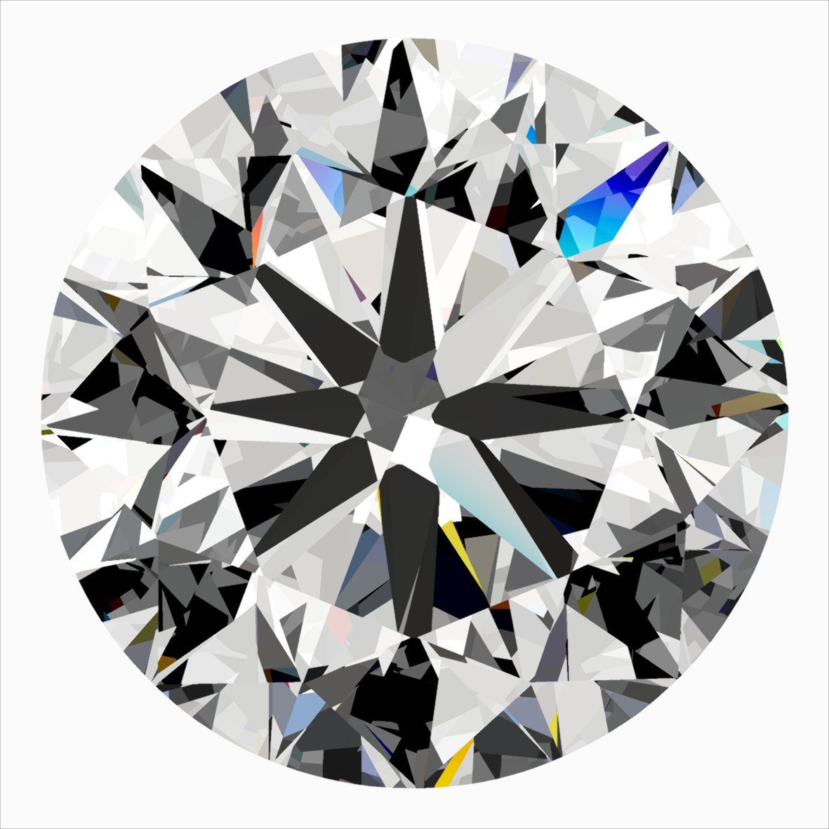 Diamante Naturale Taglio Brillante 0.4ct VG/EX/EX G VS2 - IGI - 4.62x4.65x2.92mm