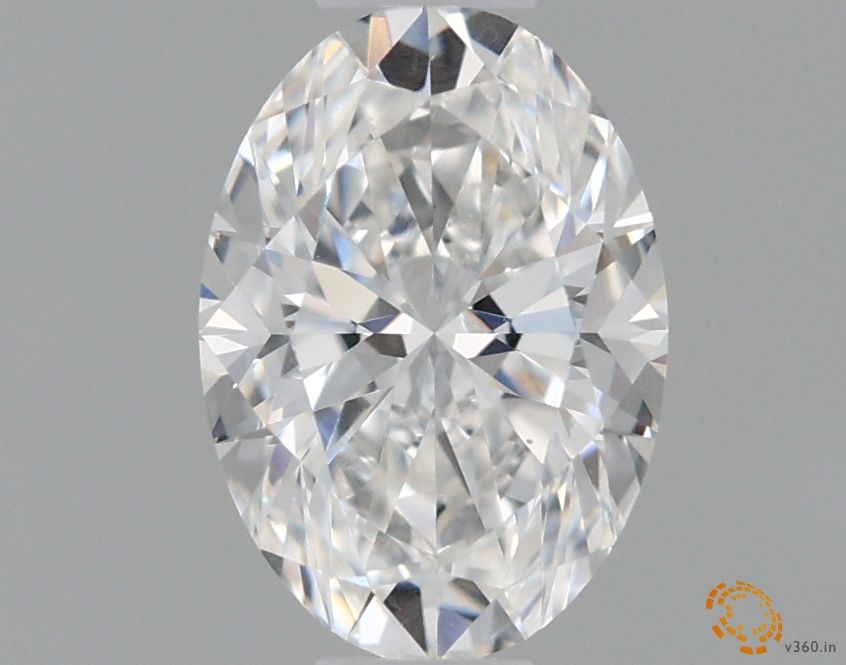 Diamante Naturale Taglio Ovale 0.5ct VG/EX F VS1 - GIA - 6.19x4.39x2.83mm