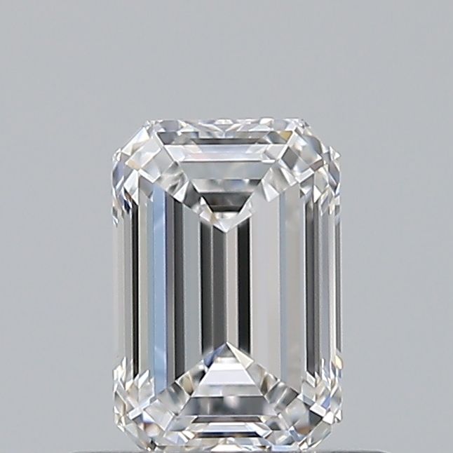 Diamante Naturale Taglio Smeraldo 0.55ct EX/EX E FL - GIA - 5.67x3.81x2.51mm