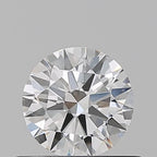 Diamante Naturale Taglio Brillante 0.5ct 3EX H VS1 - GIA - 5.18x5.15x3.06mm