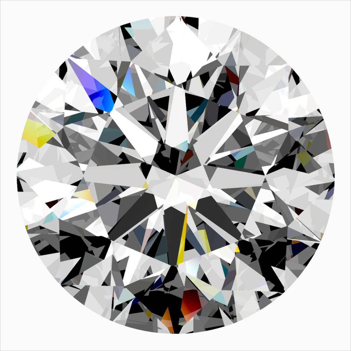 Diamante Naturale Taglio Brillante 0.35ct 3EX D IF - IGI - 4.49x4.52x2.81mm