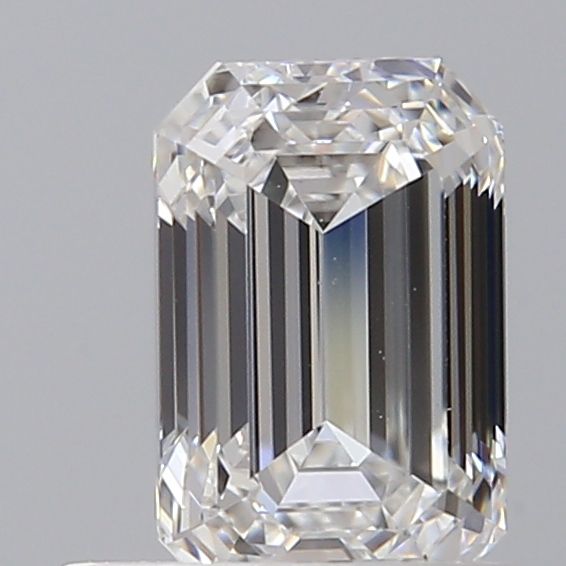 Diamante Naturale Taglio Smeraldo 0.77ct EX/EX E VVS2 - GIA - 6.38x4.19x2.91mm