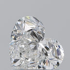 Diamante Naturale Taglio Cuore 1.01ct EX/EX F VVS2 - GIA - 5.89x6.9x4.09mm
