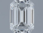 Diamante Naturale Taglio Smeraldo 0.41ct VG/EX F VS1 - GIA - 4.88x3.49x2.39mm