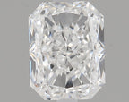 Diamante Naturale Taglio Radiant 0.75ct VG/EX F VVS1 - GIA - 5.91x4.53x2.96mm