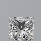 Diamante Naturale Taglio Princess 0.34ct VG/EX D IF - GIA - 3.85x3.85x2.83mm