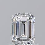 Diamante Naturale Taglio Smeraldo 0.5ct VG/EX E VVS2 - GIA - 5.28x3.76x2.62mm