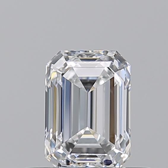 Diamante Naturale Taglio Smeraldo 0.5ct VG/EX E VVS2 - GIA - 5.28x3.76x2.62mm
