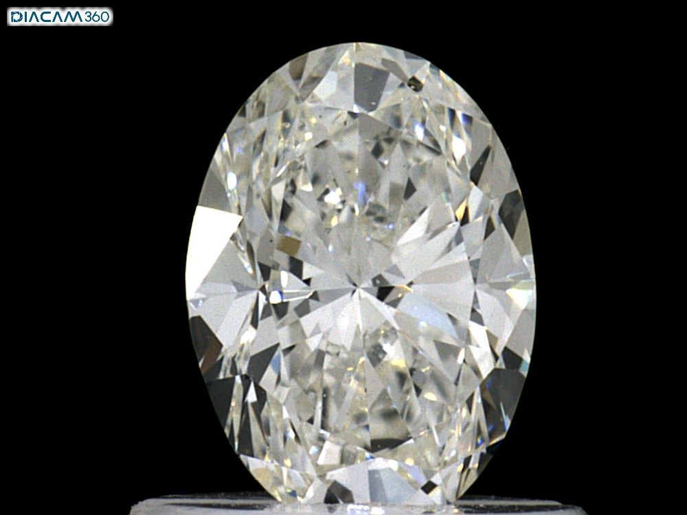 Diamante Naturale Taglio Ovale 0.7ct VG/EX H VS2 - GIA - 6.68x4.84x3.21mm