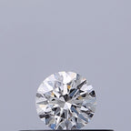 Diamante Naturale Taglio Brillante 0.19ct 3EX F VVS1 - GIA - 3.68x3.71x2.29mm