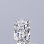 Diamante Naturale Taglio Radiant 0.3ct VG/EX E VVS2 - GIA - 4.95x3.2x2.16mm