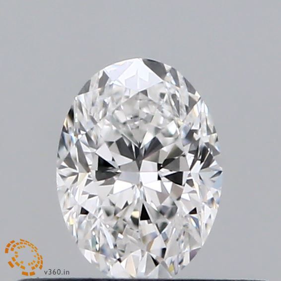 Diamante Naturale Taglio Ovale 0.33ct VG/VG D VVS1 - GIA - 5.14x3.77x2.59mm