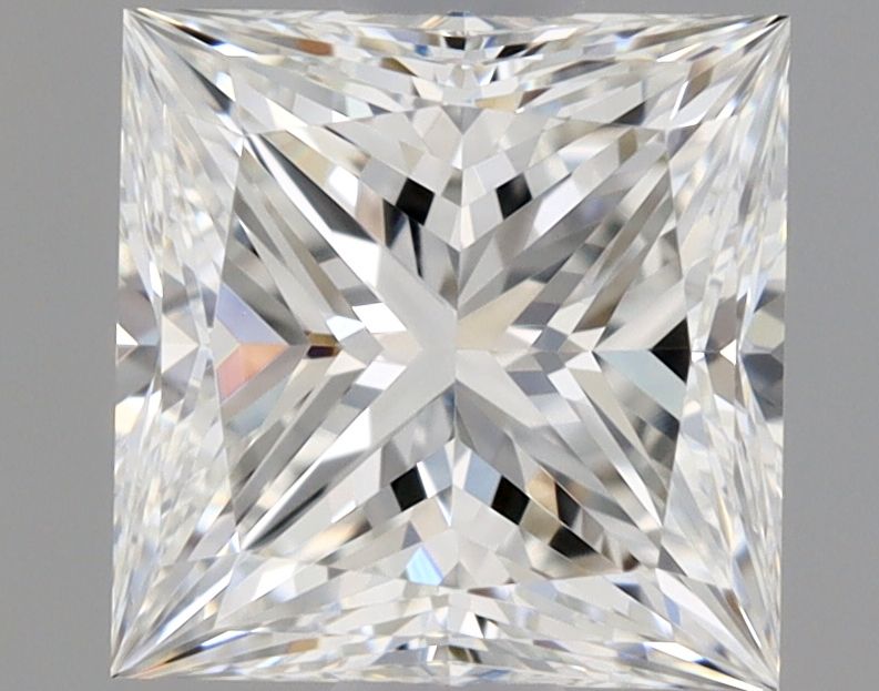 Diamante Naturale Taglio Princess 0.9ct VG/VG F VVS1 - GIA - 5.38x5.34x3.91mm