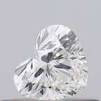 Diamante Naturale Taglio Cuore 0.25ct G/VG H IF - GIA - 3.8x4.43x2.62mm