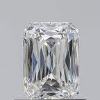 Diamante Naturale Taglio Radiant 0.8ct VG/EX F VVS2 - GIA - 6.2x4.39x2.91mm