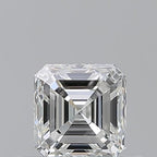 Diamante Naturale Taglio Asscher 0.5ct VG/EX H VS1 - GIA - 4.39x4.28x2.89mm