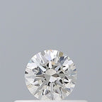 Diamante Naturale Taglio Brillante 0.23ct 3EX H IF - GIA - 3.93x3.96x2.46mm