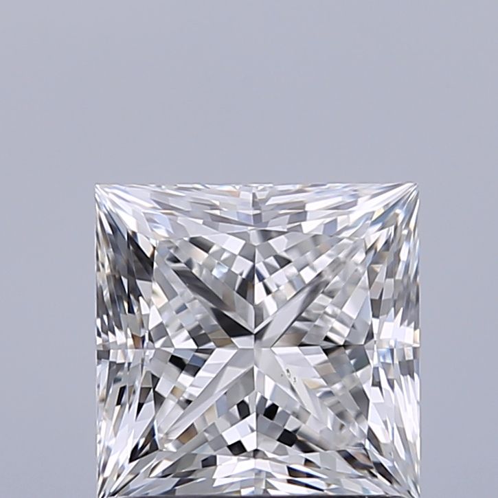 Diamante Naturale Taglio Princess 1.08ct EX/EX E VS2 - GIA - 5.52x5.52x4.06mm
