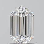 Diamante Naturale Taglio Esagonale 1.02ct VG/EX D IF - GIA - 8.27x4.84x2.96mm