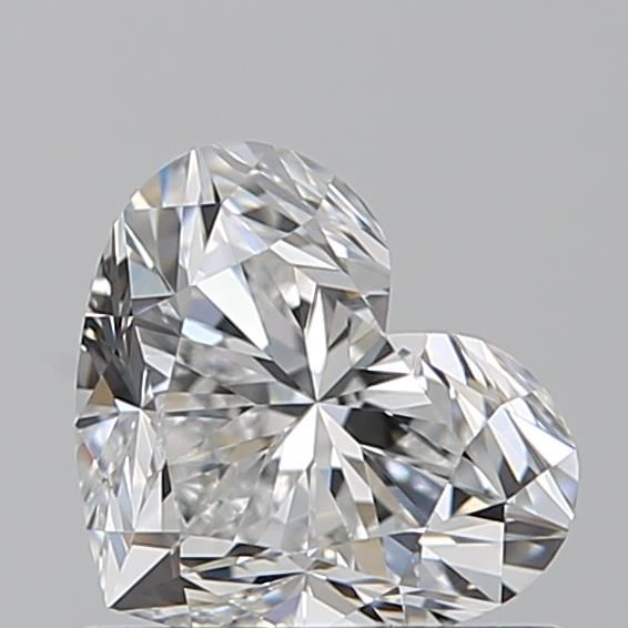 Diamante Naturale Taglio Cuore 0.8ct EX/EX F IF - GIA - 5.43x6.45x3.85mm