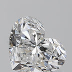 Diamante Naturale Taglio Cuore 0.8ct EX/EX F IF - GIA - 5.43x6.45x3.85mm