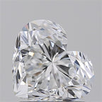 Diamante Naturale Taglio Cuore 1.52ct EX/EX E VVS2 - GIA - 6.82x7.82x4.68mm