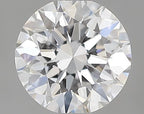 Diamante Naturale Taglio Brillante 0.5ct VG/EX/EX D VS2 - GIA - 5.06x5.03x3.16mm