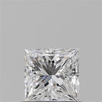 Diamante Naturale Taglio Princess 0.66ct VG/EX D VS1 - GIA - 4.91x4.86x3.45mm