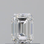 Diamante Naturale Taglio Smeraldo 0.5ct VG/EX F IF - GIA - 5.12x3.7x2.57mm