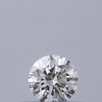 Diamante Naturale Taglio Brillante 0.19ct 3EX D VS1 - GIA - 3.68x3.7x2.31mm