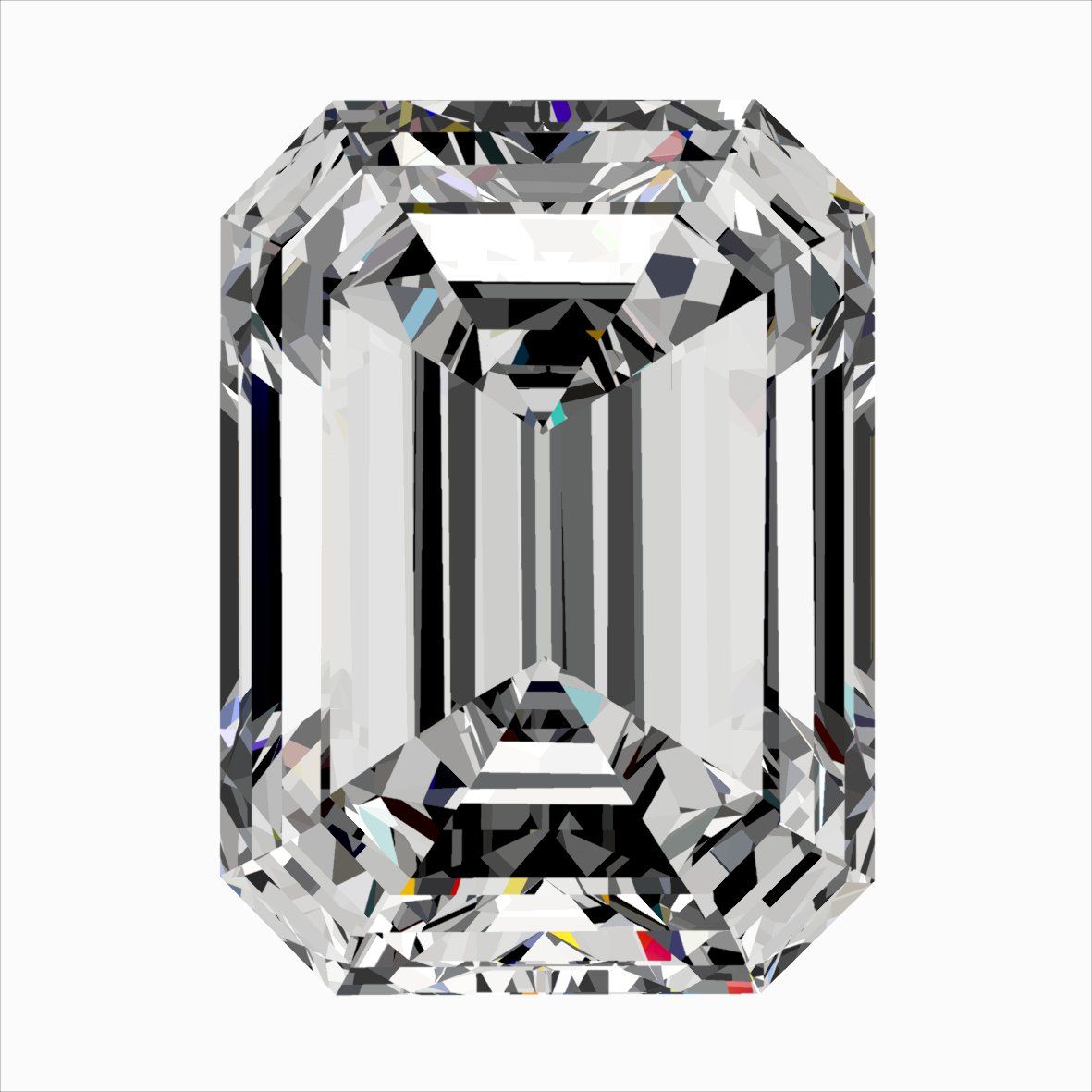 Diamante Naturale Taglio Smeraldo 0.3ct EX/EX G VS2 - IGI - 4.53x3.32x2.16mm