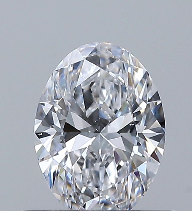 Diamante Naturale Taglio Ovale 0.5ct VG/EX D VS2 - GIA - 6.15x4.51x2.76mm