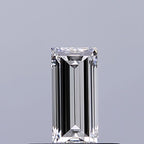 Diamante Naturale Taglio Baguette 0.32ct EX/VG E VVS1 - GIA - 5.92x2.78x1.86mm