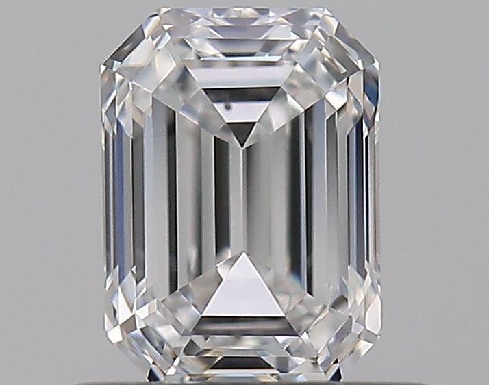 Diamante Naturale Taglio Smeraldo 0.55ct VG/EX E IF - GIA - 5.36x3.91x2.66mm