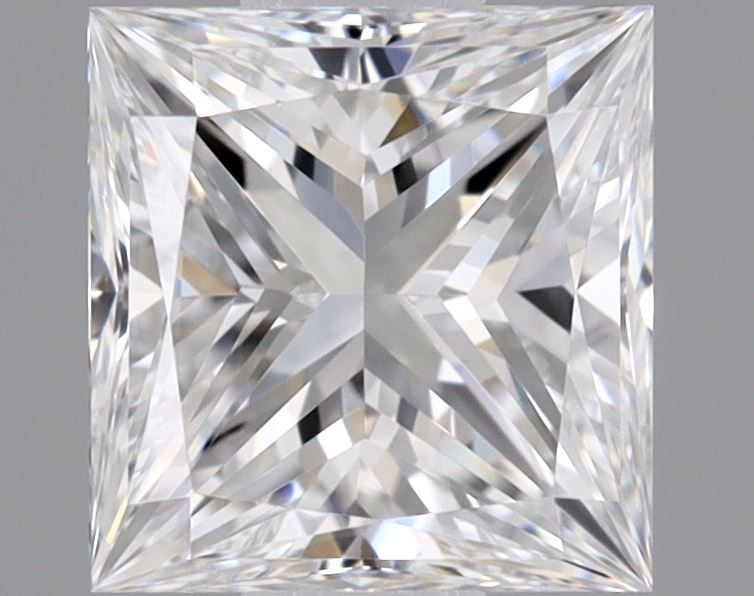 Diamante Naturale Taglio Princess 0.5ct VG/EX D VS2 - GIA - 4.55x4.38x3.21mm