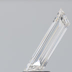 Diamante Naturale Taglio Trapezio 0.9ct EX/VG F VS2 - GIA - 3.11x14.36x2.06mm