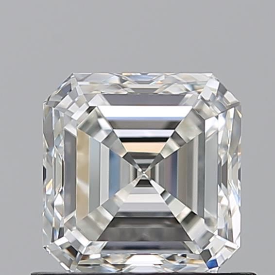 Diamante Naturale Taglio Asscher 0.9ct VG/VG I VVS2 - GIA - 5.35x5.25x3.57mm