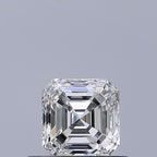 Diamante Naturale Taglio Asscher 0.5ct VG/EX F VVS2 - GIA - 4.39x4.31x2.96mm