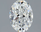 Diamante Naturale Taglio Ovale 1.31ct EX/EX E VVS2 - GIA - 8.36x6.05x3.86mm