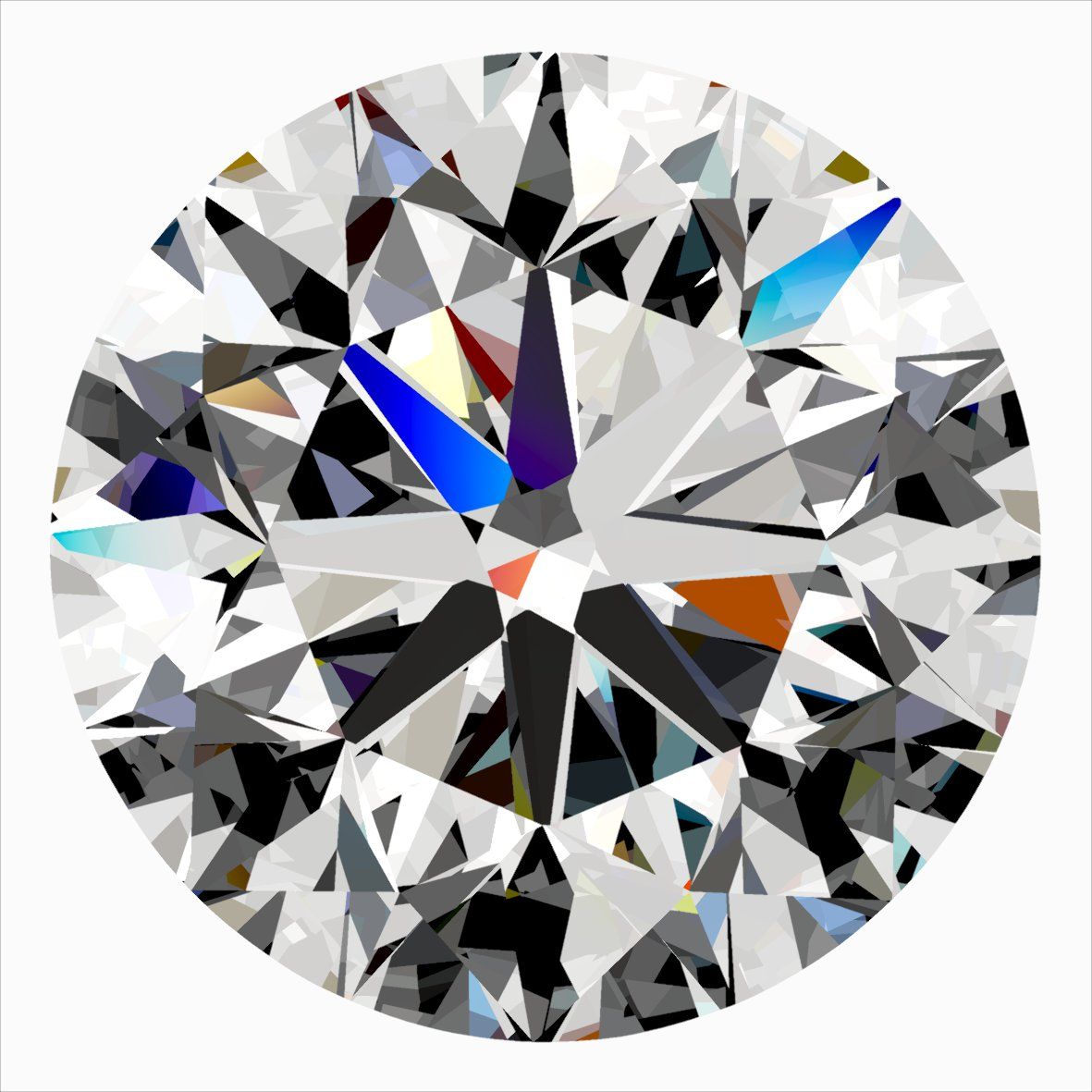 Diamante Naturale Taglio Brillante 0.33ct VG/EX/EX G IF - IGI - 4.31x4.33x2.78mm