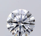 Diamante Naturale Taglio Brillante 0.5ct 3EX D VS2 - GIA - 5.07x5.1x3.12mm
