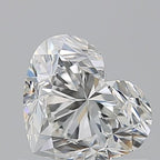 Diamante Naturale Taglio Cuore 0.9ct EX/EX I VVS1 - GIA - 5.48x6.46x4.29mm