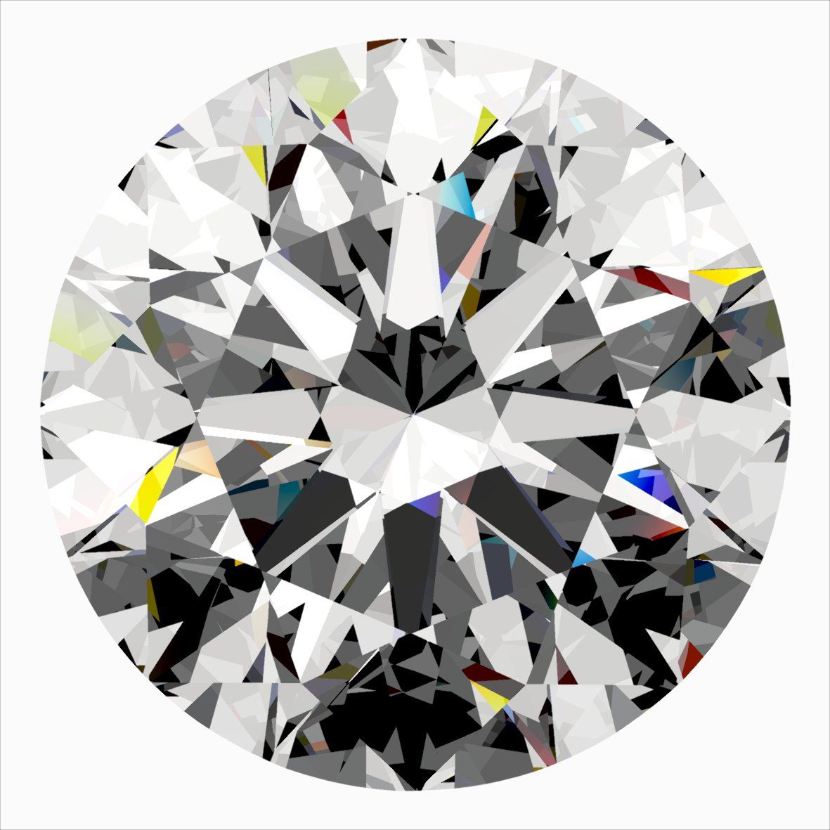 Diamante Naturale Taglio Brillante 0.6ct 3EX I VVS2 - IGI - 5.36x5.4x3.36mm