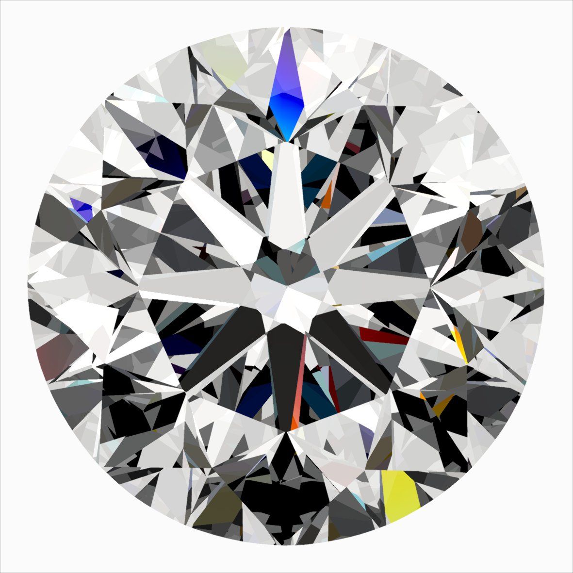Diamante Naturale Taglio Brillante 0.4ct VG/VG/EX G VVS1 - IGI - 4.57x4.6x2.99mm