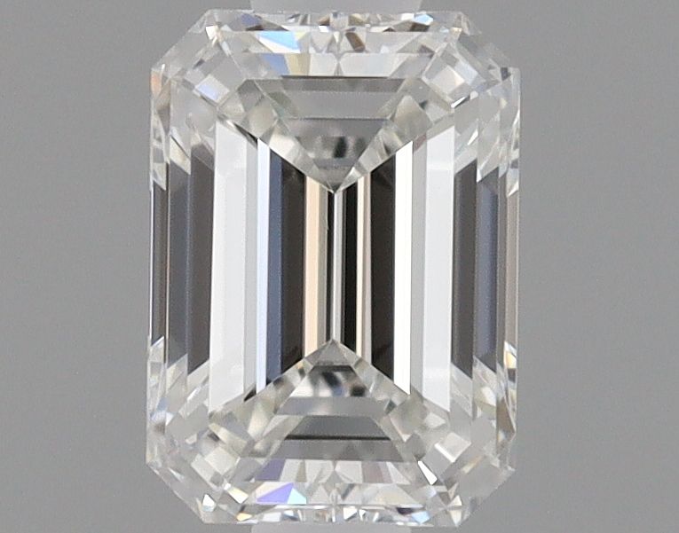 Diamante Naturale Taglio Smeraldo 0.51ct EX/VG F IF - GIA - 5.43x3.89x2.62mm