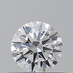 Diamante Naturale Taglio Brillante 0.5ct 3EX E VVS2 - GIA - 5.14x5.11x3.08mm